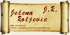 Jelena Roljević vizit kartica